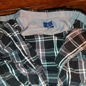 Classic Black Plaid Men's Shirt